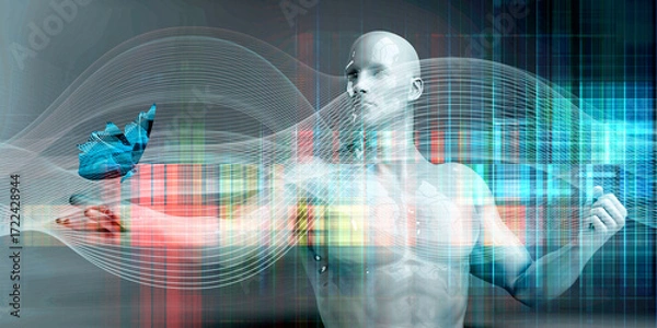 Fototapeta Digital Marketing Analytics Dashboard Sales Performance Visualization