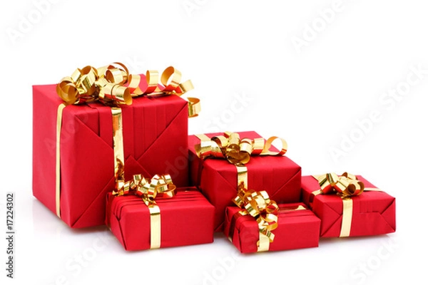 Obraz Pakiety prezentów świątecznych