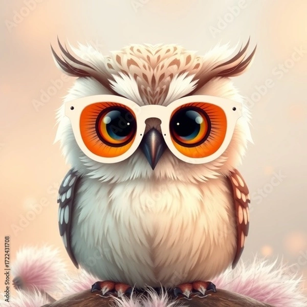 Obraz owl on a white background vector