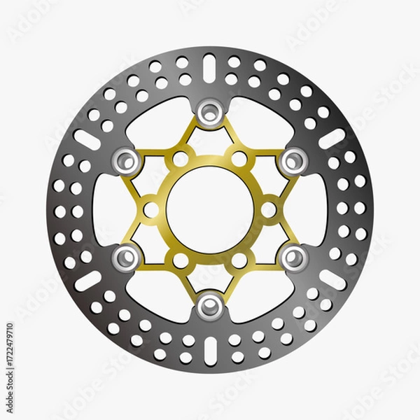 Obraz Disk Brave Vector Image And Illustration 