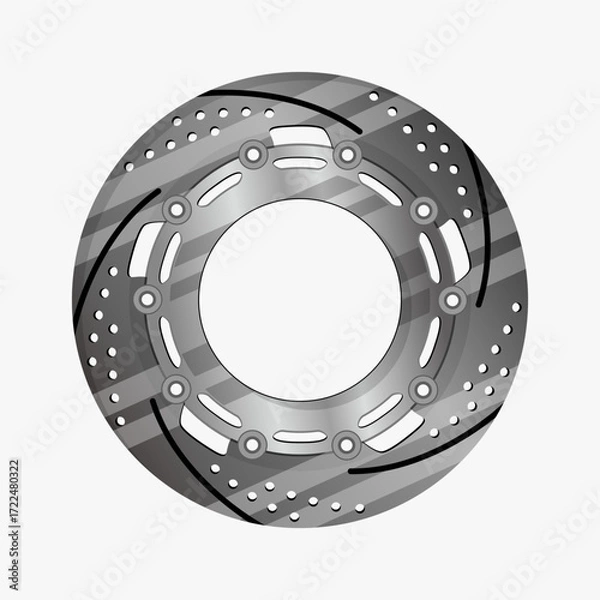 Obraz Disk Brave Vector Image And Illustration 