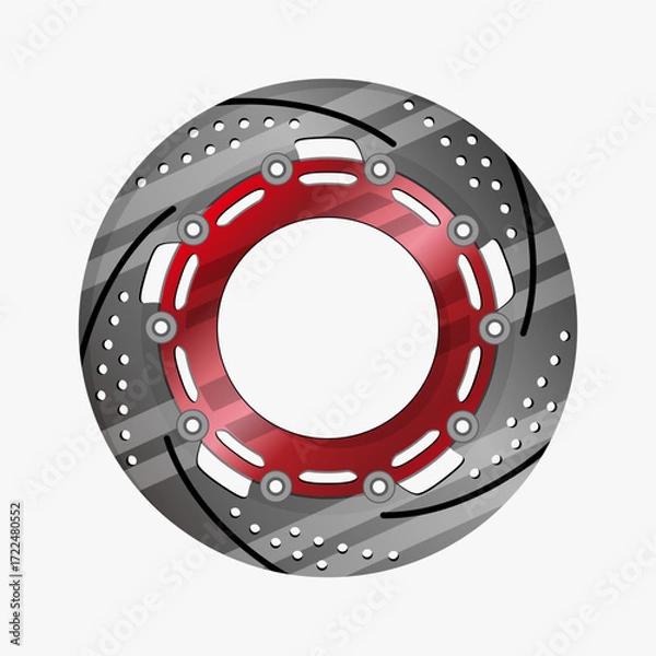 Obraz Disk Brave Vector Image And Illustration 