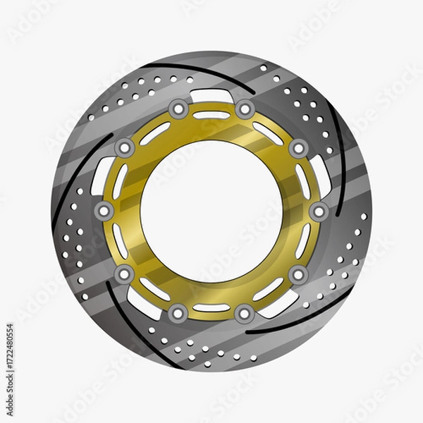 Obraz Disk Brave Vector Image And Illustration 