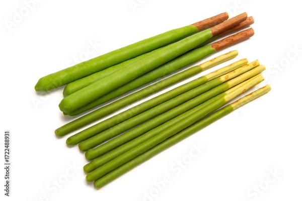 Fototapeta 抹茶味の日本のチョコレート菓子