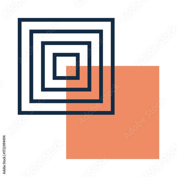 Fototapeta Abstract Geometric Shape