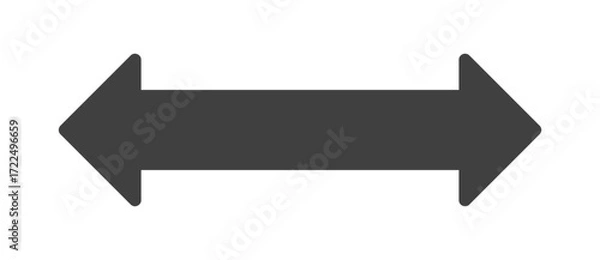 Fototapeta シンプルな両側矢印　ダブルアロー