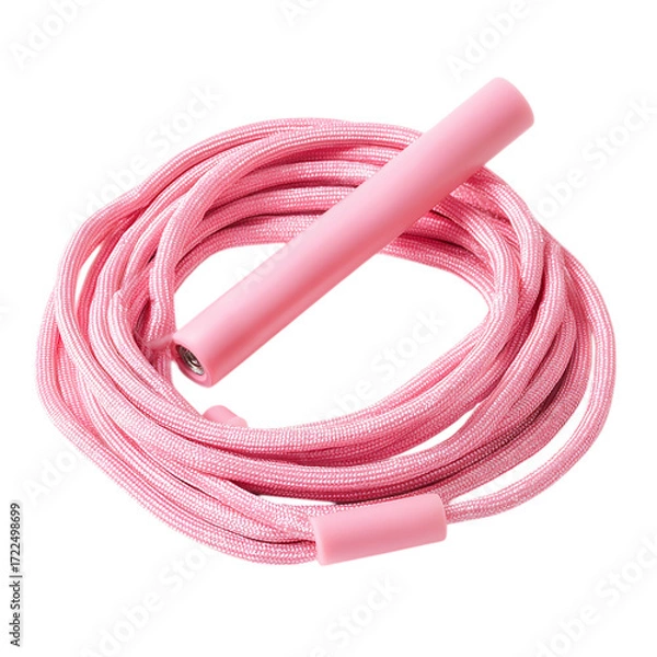 Fototapeta pink Jump rope on transpart background