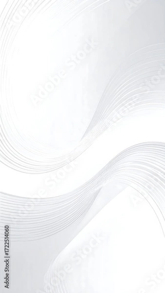Fototapeta Abstract flowing white lines (1)