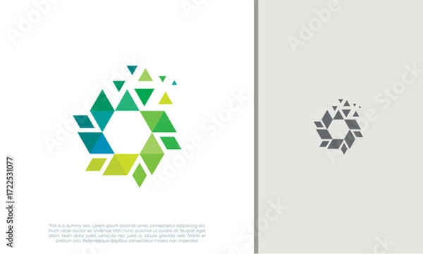 Fototapeta Global Community Logo Icon Elements Template. Community human Logo template vector. Community health care. Abstract Community logo
