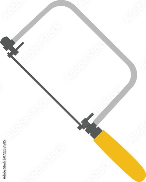 Obraz Coping saw illustration in flat style
