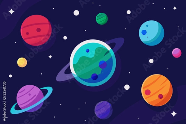 Obraz seamless pattern of space