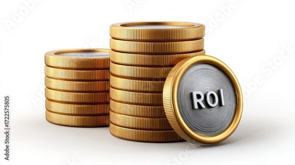 Fototapeta Maximizing return on investment, strategies for financial growth and success with roi
