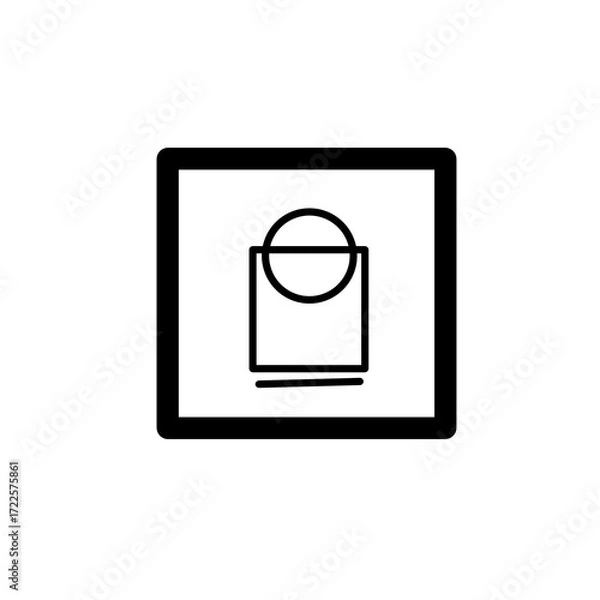 Obraz shopping bag icon