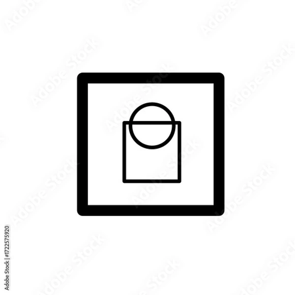 Obraz shopping bag icon