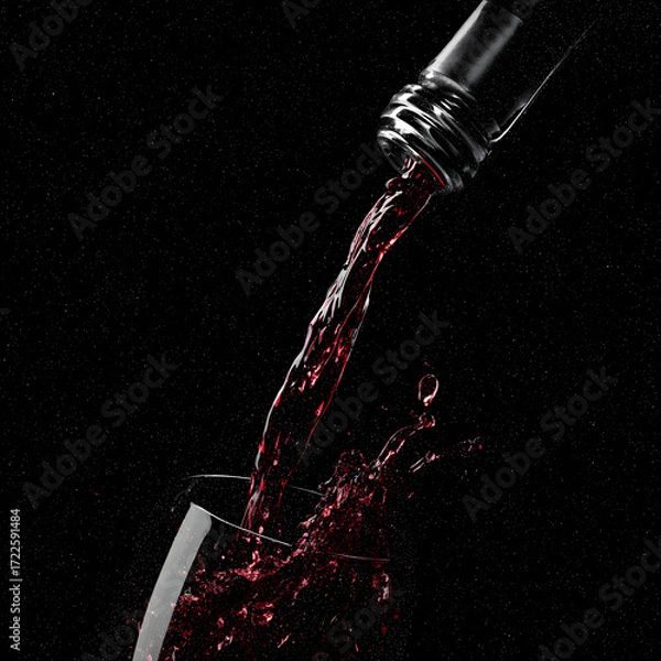 Obraz pouring red wine