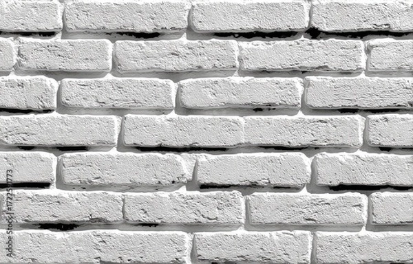 Fototapeta Whitewashed brick wall texture (6)