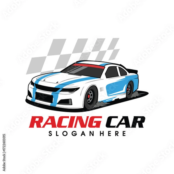 Fototapeta racing car vector car icon racing car logo car vector