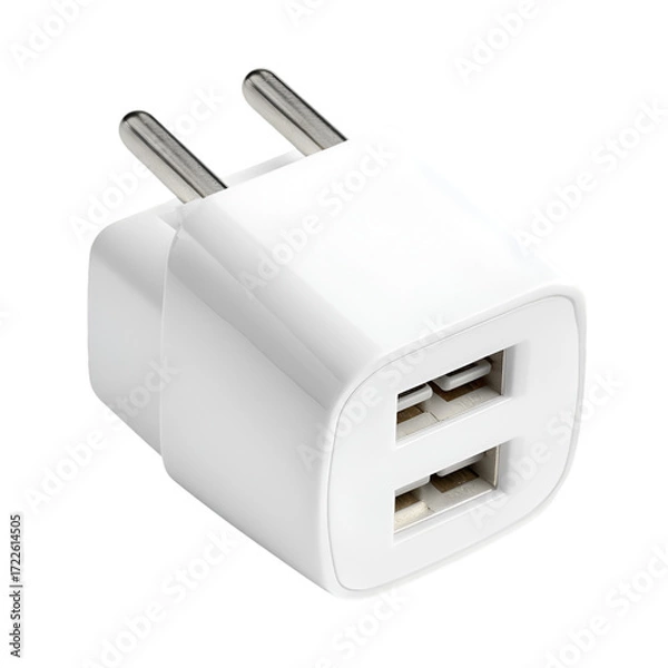 Fototapeta Charging device usage home office product photography indoor close-up technology essentials