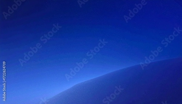 Fototapeta Vibrant gradient of deep blue hues fading into lighter tones, creating a serene and abstract background.