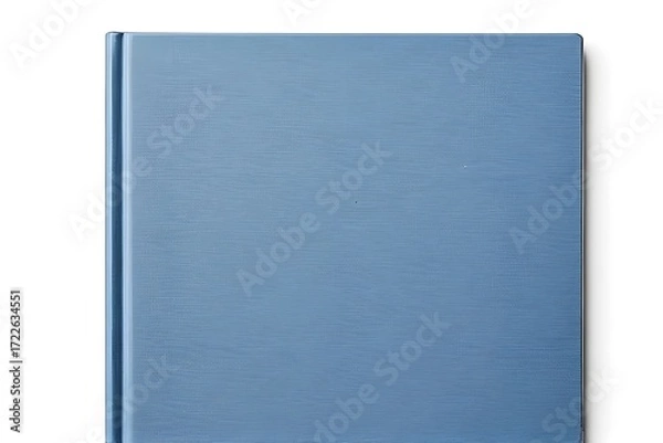 Fototapeta Elegant hardcover notebook in serene blue with textured cover, perfect for professional note-taking and creative journaling.