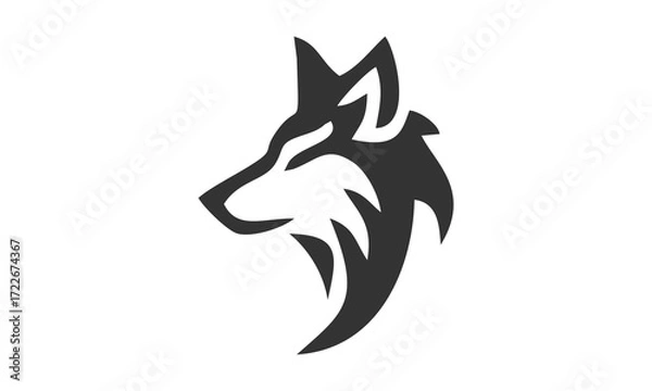 Obraz wolf's head vector logo