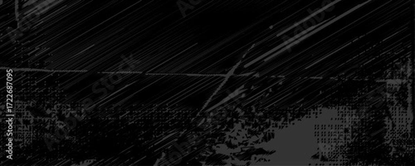 Fototapeta grunge black background. grunge texture on distress back background. Dark scratched grunge background