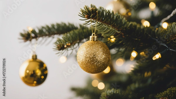 Fototapeta christmas tree decoration