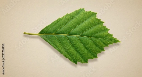 Fototapeta Single green leaf