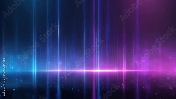 Fototapeta Vibrant, colorful, abstract background with light streaks of pink and blue hues
