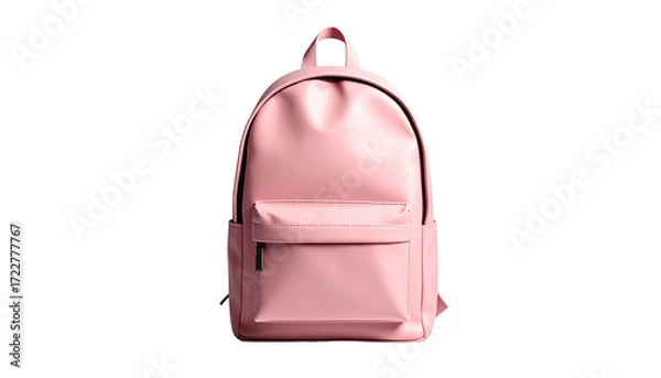 Obraz Pink backpack, front view