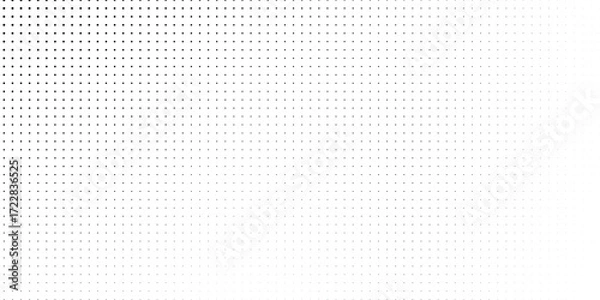 Fototapeta Black point texture. Black dot grid modern Dotted grid seamless pattern for bullet journal.