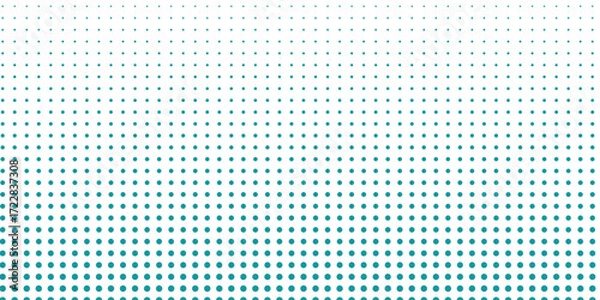 Fototapeta Blue Color Halftone Background Staggered Dots Pattern modern dotted dot grid modern