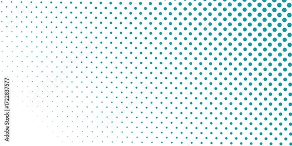 Fototapeta Vector Gradient Blue Color Halftone Background Staggered Dots Pattern modern dotted dot grid modern blue Transparent