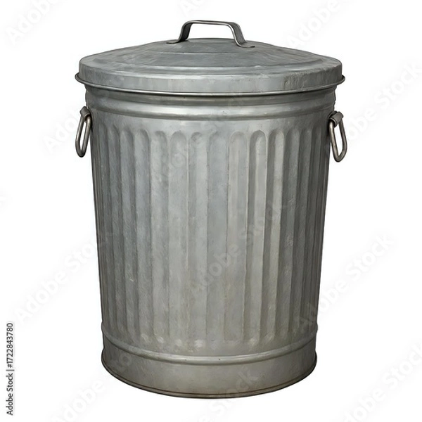 Obraz metal trash can