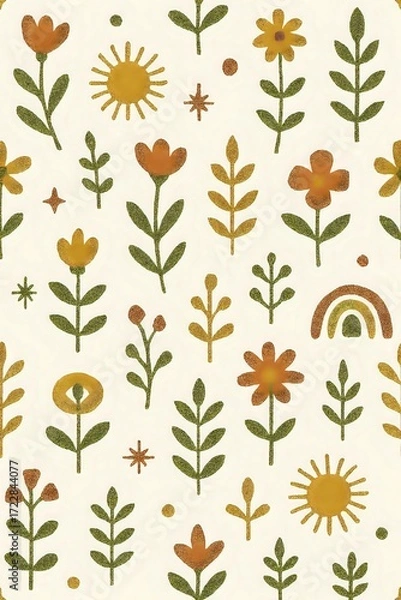 Obraz seamless pattern with flowers