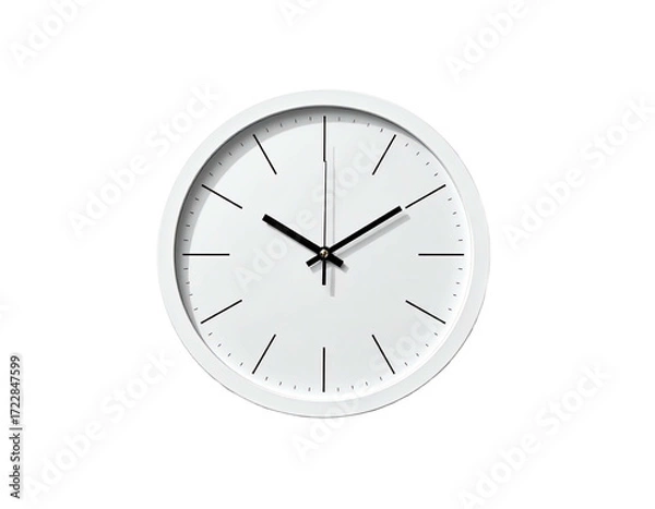 Obraz White clock face, simple design