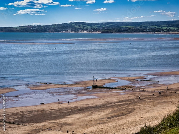 Obraz Exmouth beach in Devon, UK