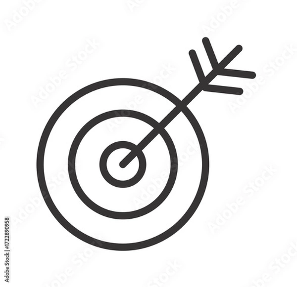 Fototapeta Target icon illustration white background vector image