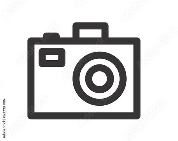 Fototapeta Camera icon illustration white background vector image