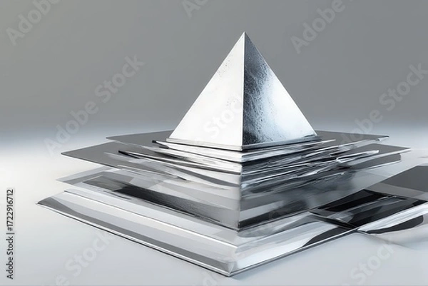 Fototapeta Abstract Geometric Pyramid