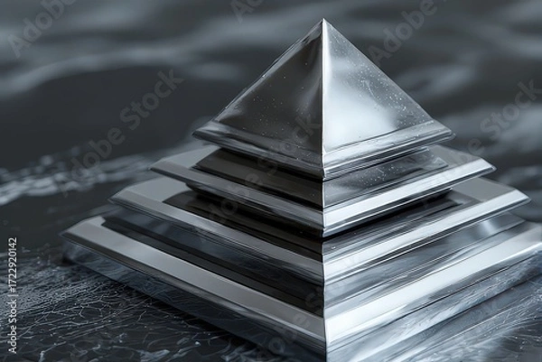 Fototapeta Abstract Geometric Pyramid