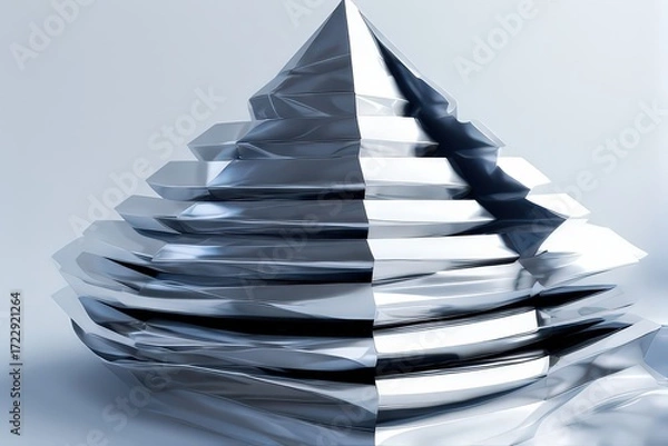 Fototapeta Abstract Geometric Pyramid