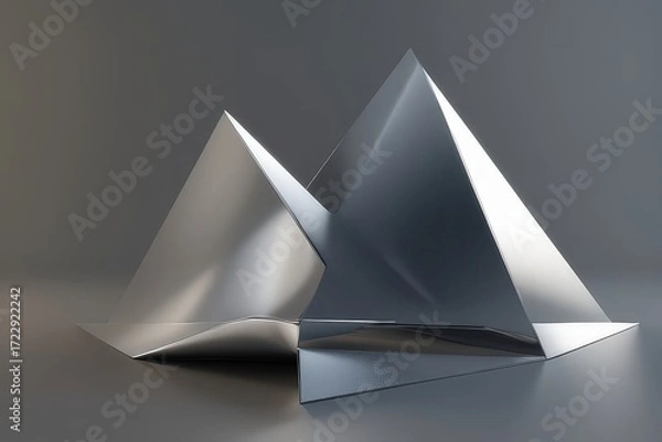 Fototapeta Abstract Geometric Pyramid