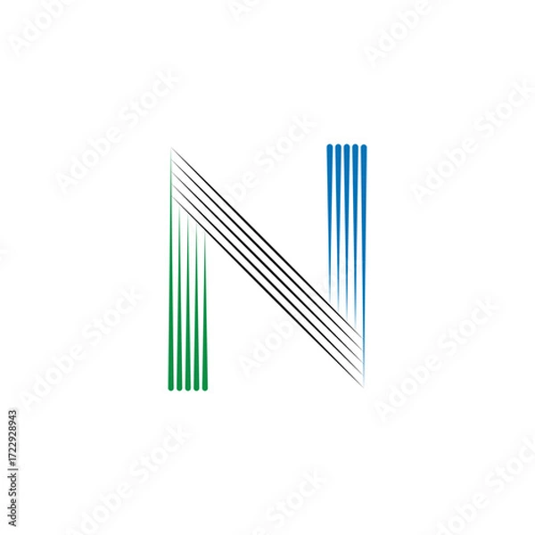 Obraz barcode color vector illustration