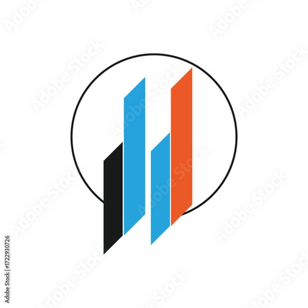 Obraz business graph icon