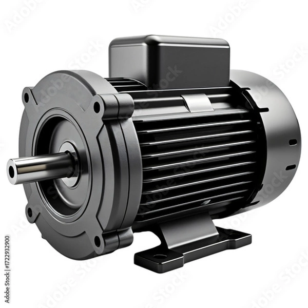 Fototapeta Electric motor, industrial equipment, mechanical component, power source, engineering design