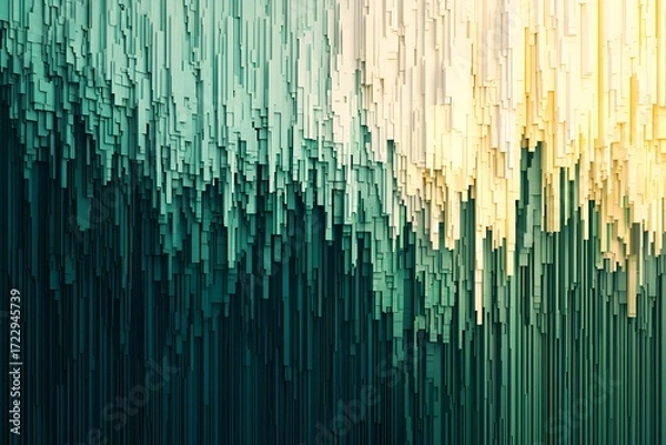Fototapeta Contemporary abstract vertical 3D texture ideal for commercial backgrounds, digital art, branding, presentations, marketing materials, and creative projects