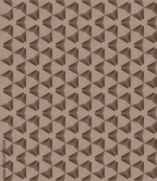 Fototapeta Retro mosaic geometric seamless pattern, perfect for a modern textured wall backdrop