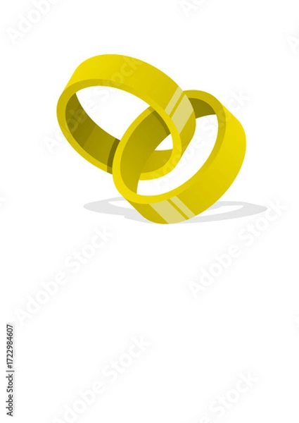 Obraz wedding rings SVG