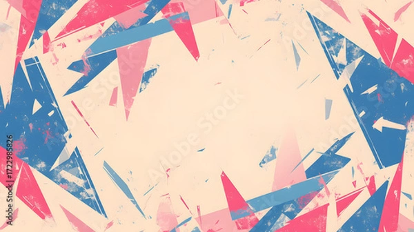 Fototapeta flat vector comic style abstract surreal background